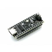 Микроконтроллер Arduino Nano (Atmega 328p, черный, type-C, dupont-контакты припаяны)