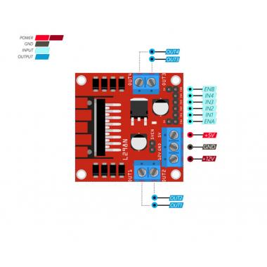 Драйвер двигателя - L298N купить в Анапе