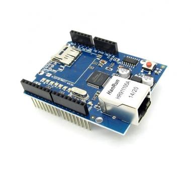 Плата расширения - Ethernet+ MicroSD для Arduino Uno / Mega (чип W5100) купить в Анапе