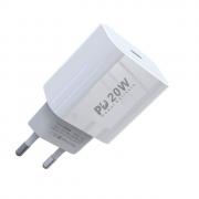 Зарядное устройство сетевое Foneng EU23 1USB-С; быстрая зарядка PD (white)