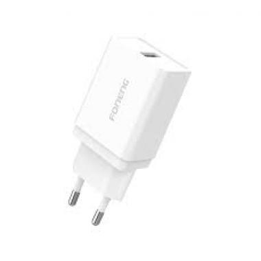 Зарядное устройство сетевое Foneng K300 1USB; быстрая зарядка QC (white) купить в Анапе