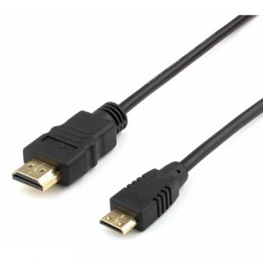 Шнур видео-аудио Atcom HDMI-miniHDMI 5М (black) купить в Анапе