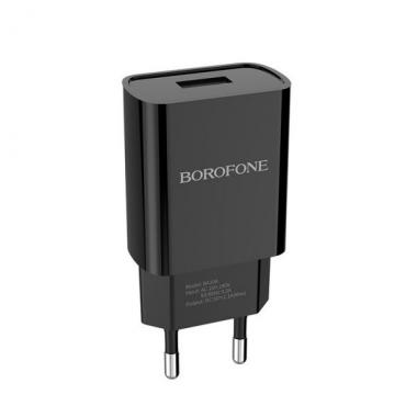 Зарядное устройство сетевое Borofone BA20A 2.1A 1USB (black) купить в Анапе